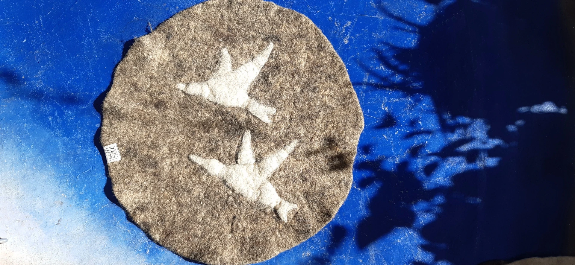 Meditation Mat Bird Collection Belgian Wool 1