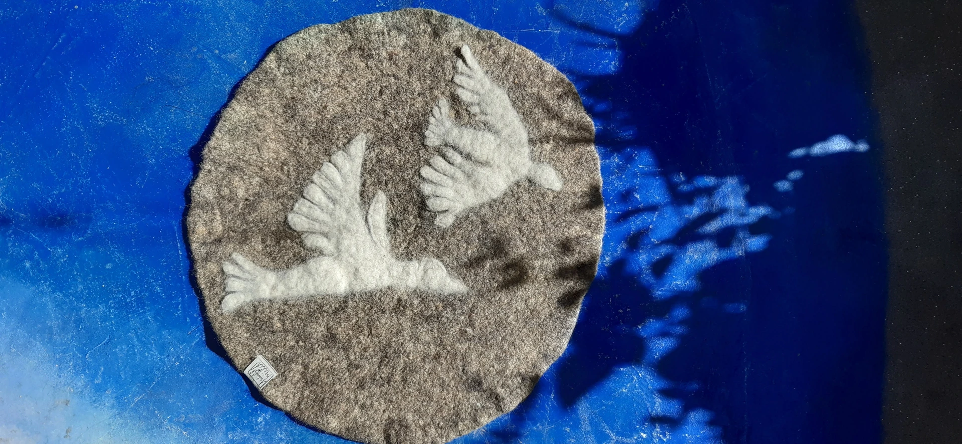 Meditation Mat Bird Collection Belgian Wool 2