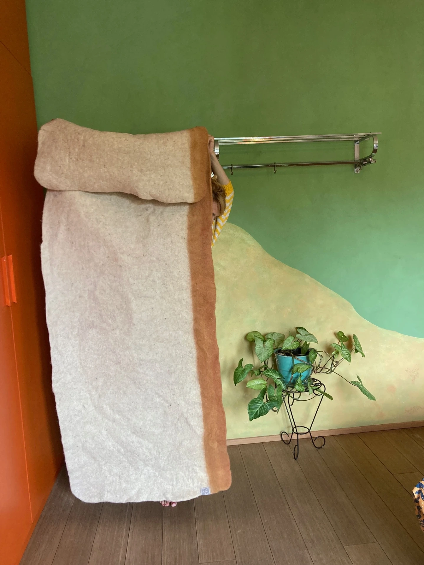Yin Yoga Mat-Garden Colours-soft yellow onion skin XL