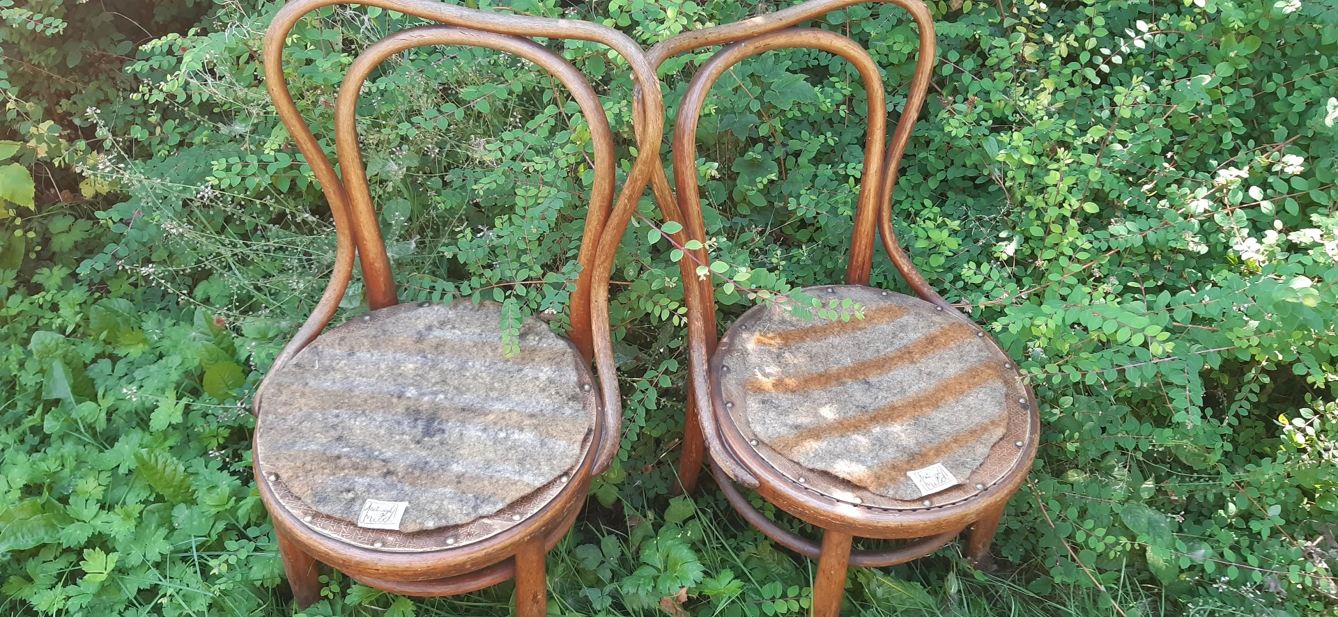 Duo multifunctional seat pads garden colours stripes